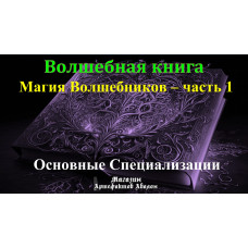 Відеосистема - Чарівна книга. Магія Чарівників – частина 1. Основні спеціалізації