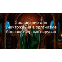Відеозаклинання 3 типу – Цілительське – Антивірус 